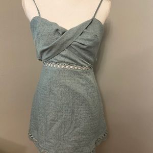 Selfie Leslie tie back dress. Sage. NWOT